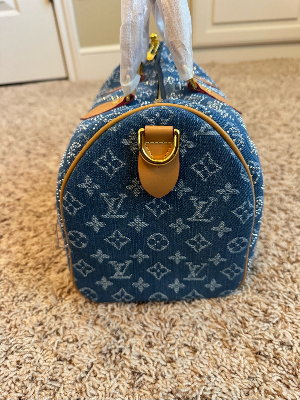 Blue Denim bag either Gold Hardware - Picture 7 of 11